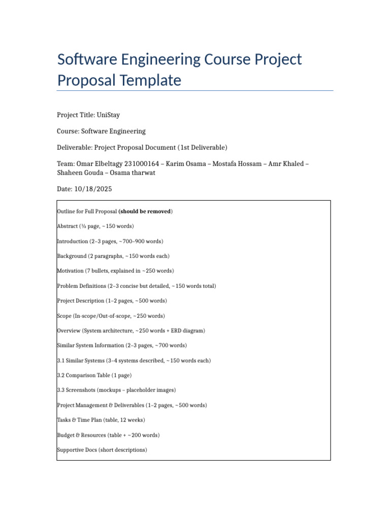 Labs 01 - Project - Proposal - Template | PDF | Mobile App | Loneliness