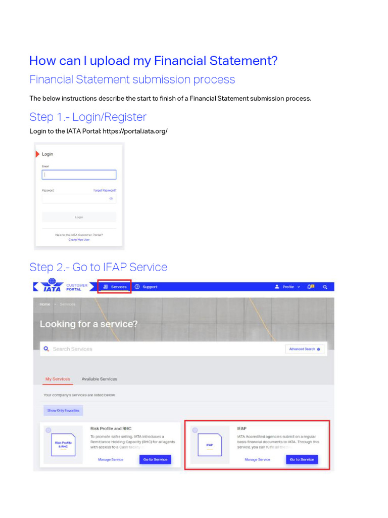 How To Upload My Financial Statement Jan2022 (2) - 250819 - 110948 | PDF