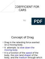 Drag Coefficient For Cars