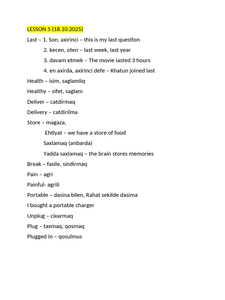 Lesson 5 | PDF