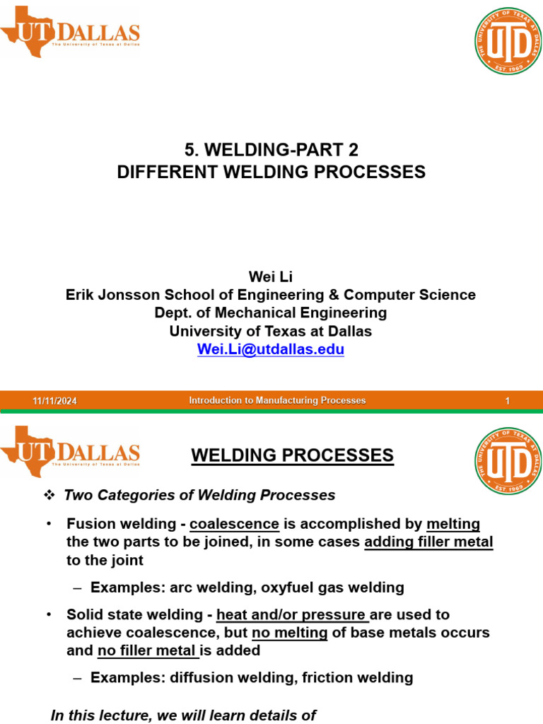 Overview of Welding Processes Explained | PDF | Welding | Construction