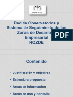 Red de Observatorios y Sistema de Seguimiento de Las ZDE ROZDE