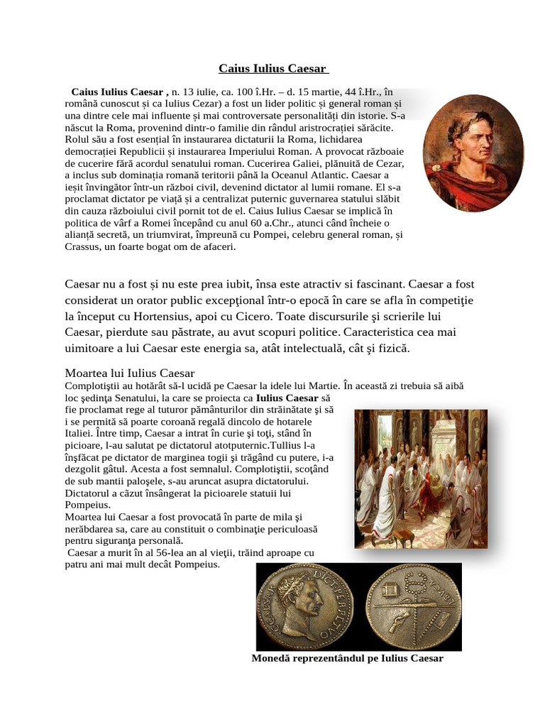 Caius Iulius Caesar | PDF