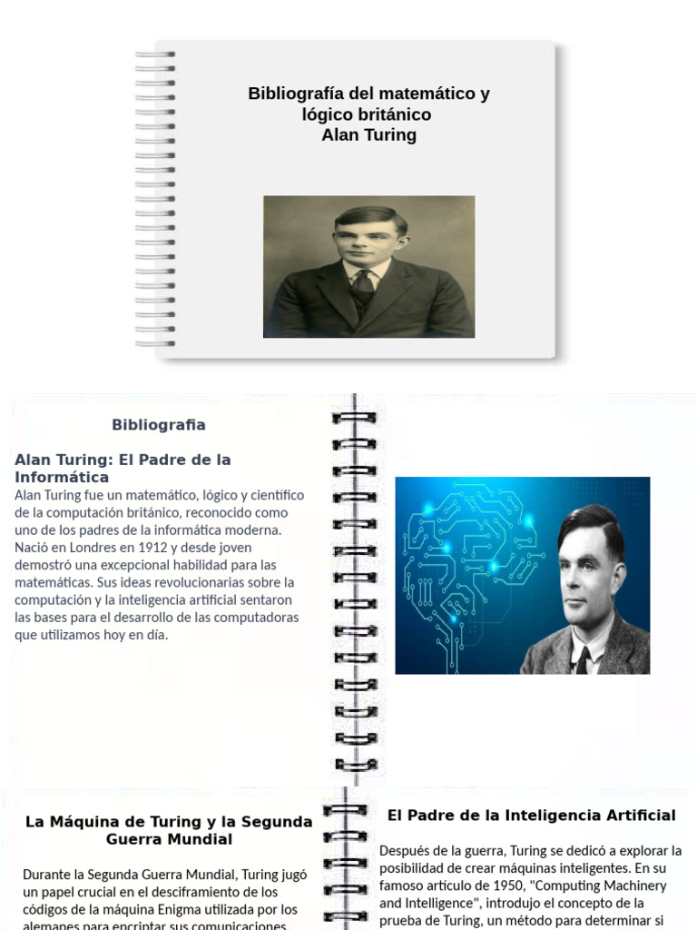 Alan Turing: Pionero de la Informática | PDF | Alan Turing | Ciencias ...