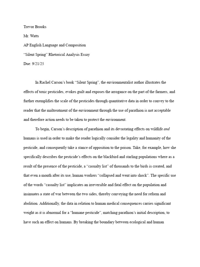 Rhetorical Analysis of 