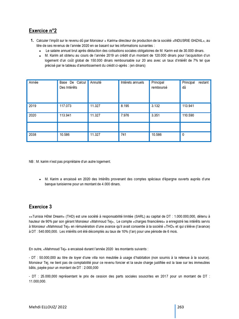 Calcul de l'impôt sur le revenu 2020 | PDF | Impôt sur le revenu | Impôts