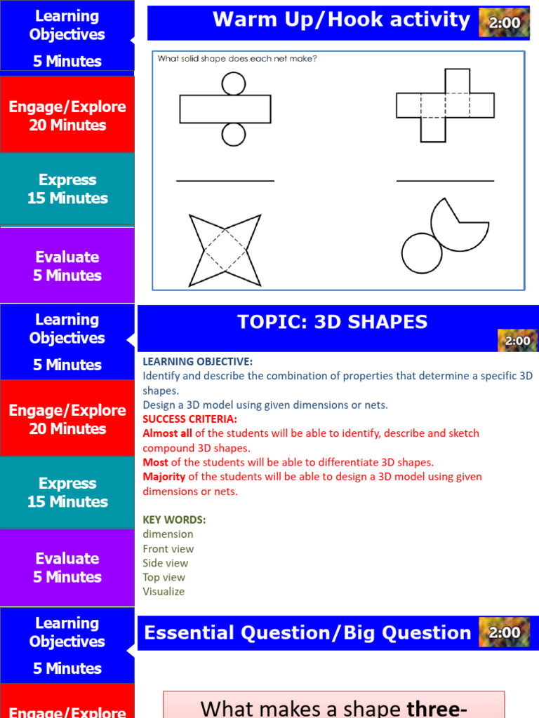 GR 6 - W7 - Day 3 and 4 - 3D Shapes | PDF | Shape | 3 D Computer Graphics