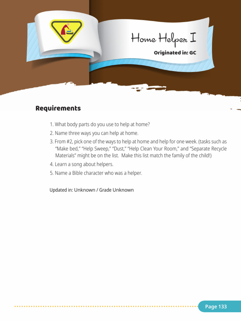 Home Helper I | PDF