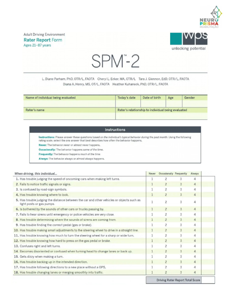 SPM - 2 - Adult Driving Environment | PDF