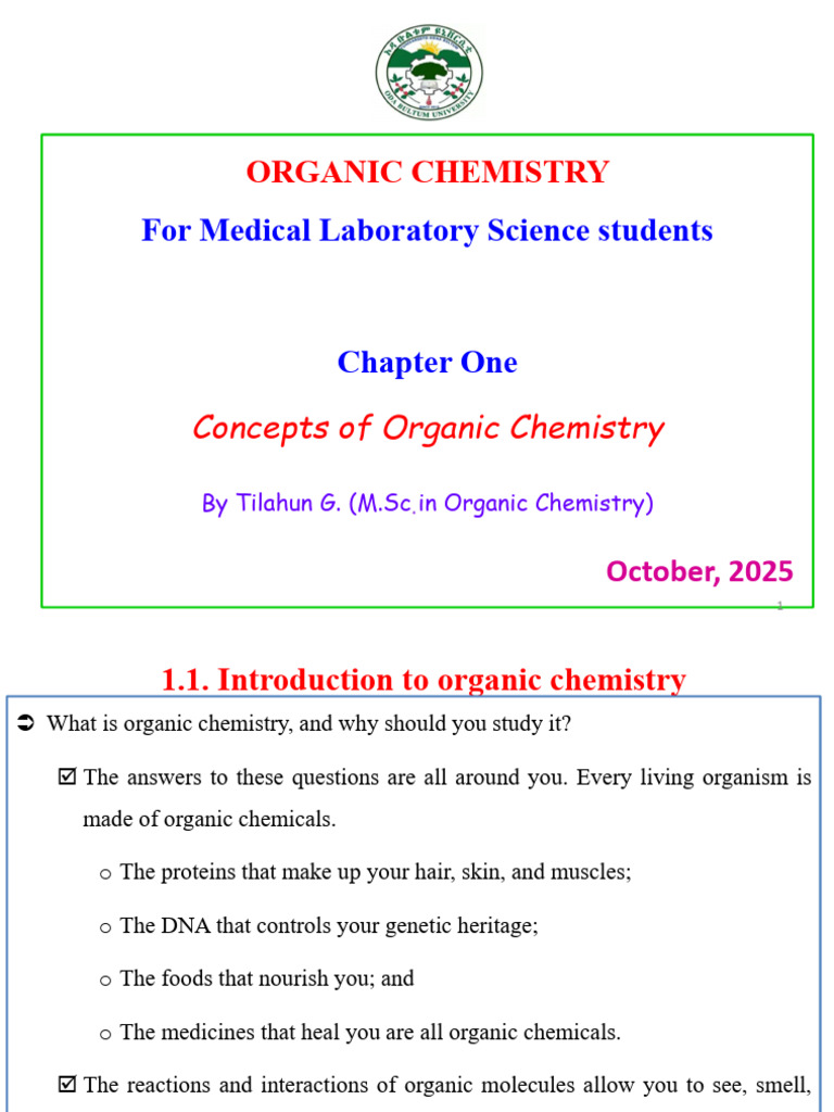 Introduction to Organic Chemistry Basics | PDF | Chemical Bond ...