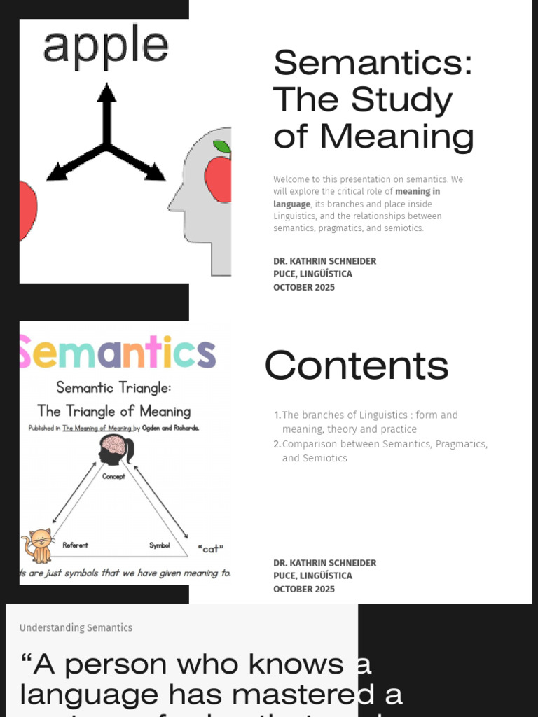 Understanding Semantics in Linguistics | PDF | Semantics | Semiotics