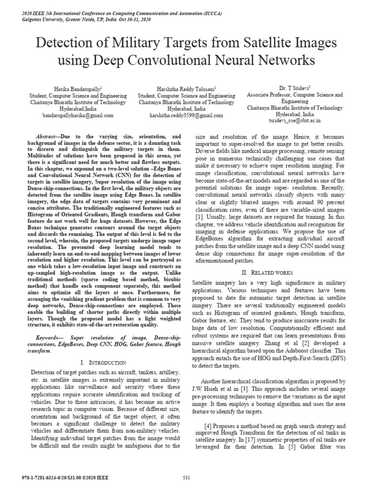 Military Aircraft Detection via CNN | PDF | Deep Learning | Support ...