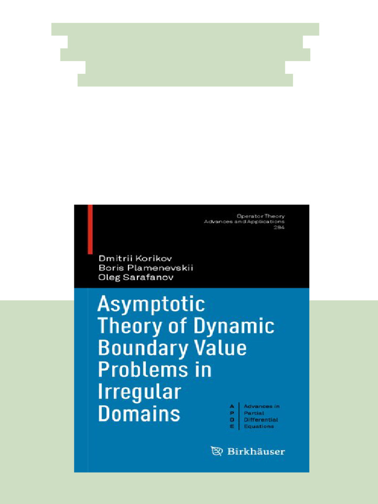 (Ebook) Asymptotic Theory of Dynamic Boundary Value Problems in ...