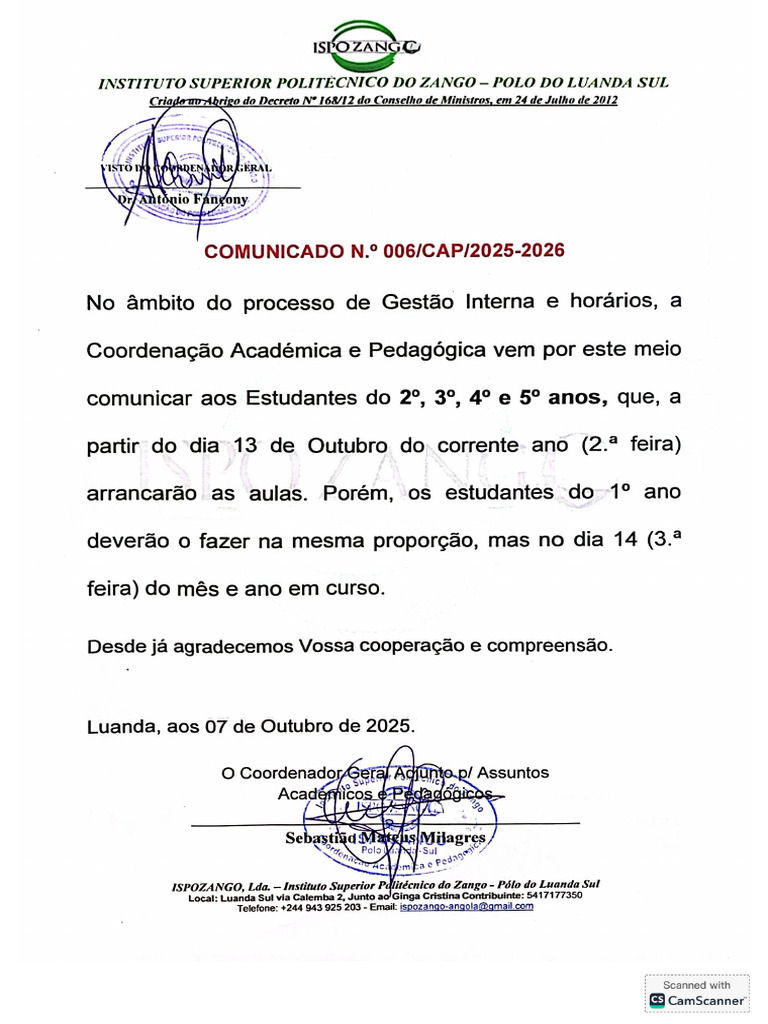 Comunicado | PDF