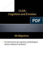 Cognition and Emotions