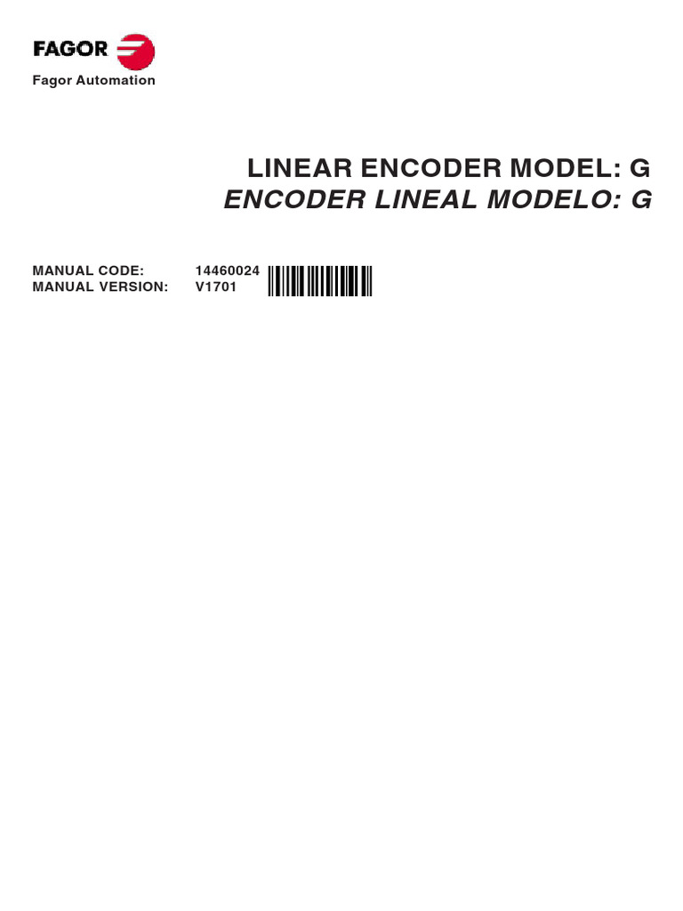 Manual de Encoder Lineal Fagor G V1701 | PDF | Color | Percepción visual