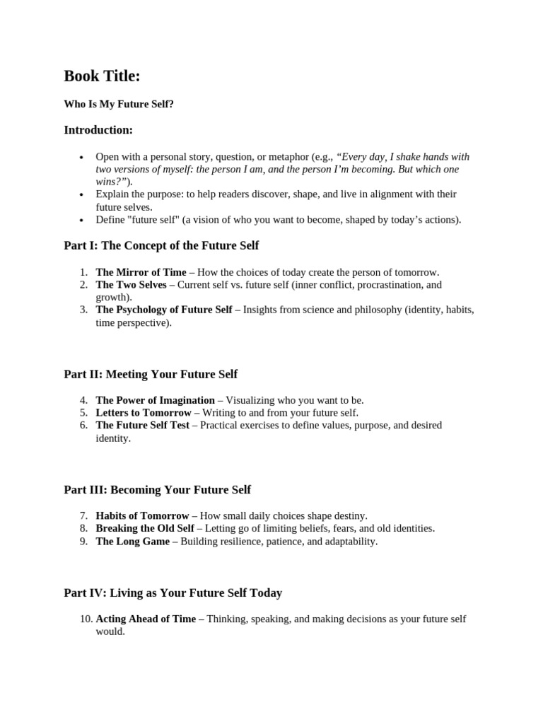 Discovering Your Future Self Guide | PDF | Self | Psychological Concepts