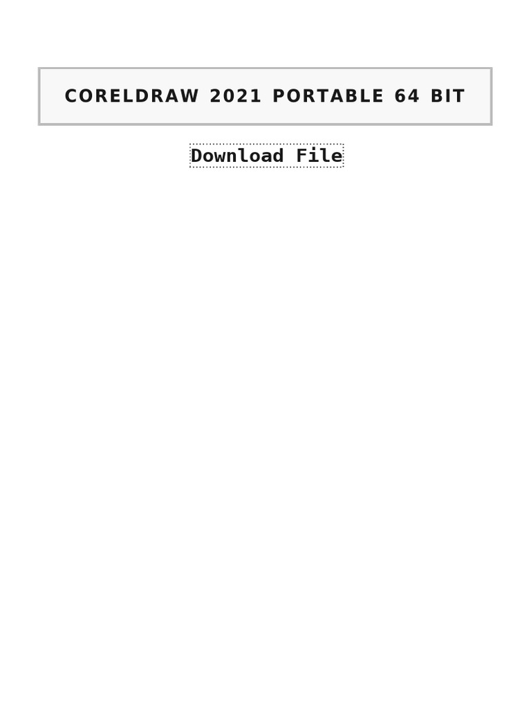 ? Coreldraw 2021 Portable 64 Bit | PDF
