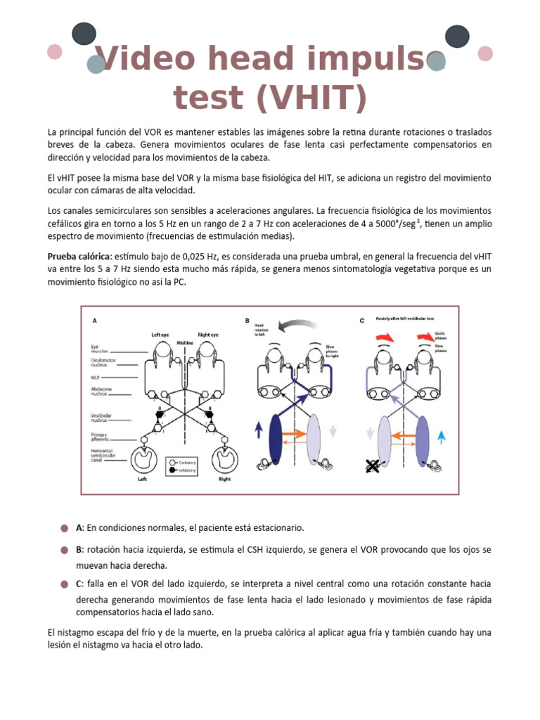 Evaluación del VHIT en función vestibular | PDF | Ojo | Infrarrojo