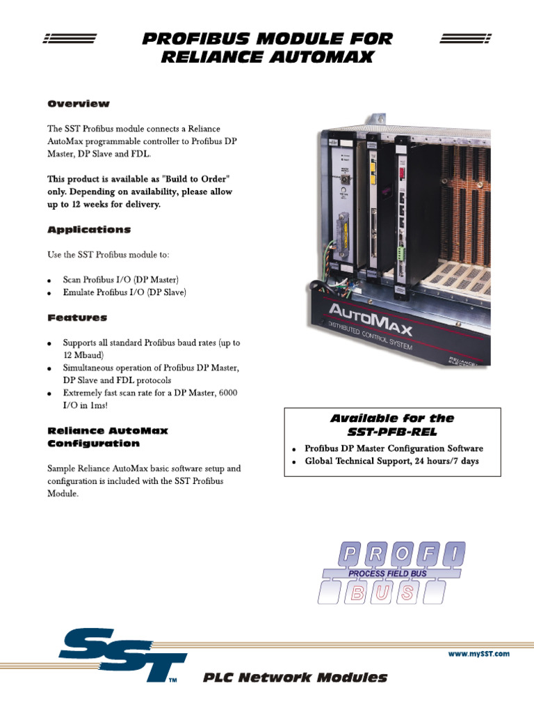 Brad Harrison SST PFB REL Profibus Module Datasheet1 1767540619 | PDF