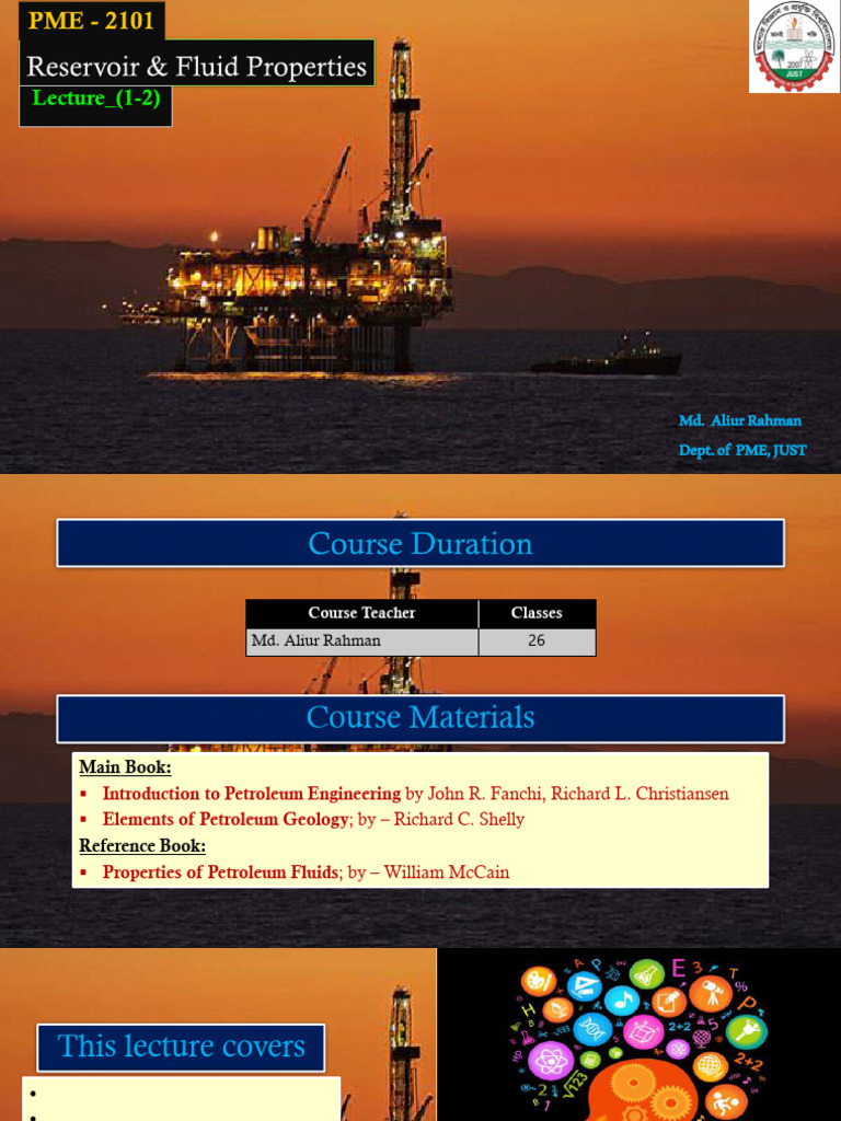 Overview of Petroleum Engineering | PDF | Petroleum | Extraction Of ...