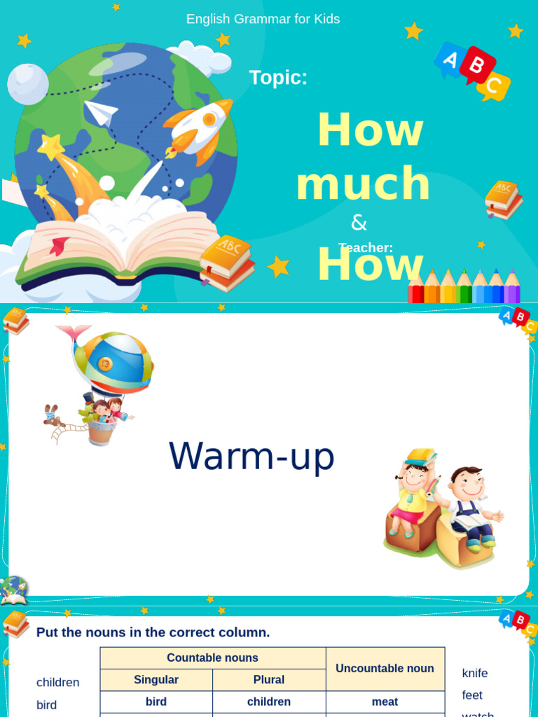 11. Grammar 1 - How Much How Many - NGỮ PHÁP TIỂU HỌC | PDF