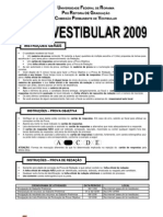 ProvaVESTIBULAR2009UFRR