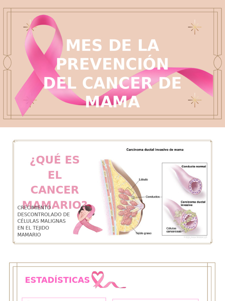 Mes de La Prevención Del Cancer de Mama | PDF | Cáncer de mama | Cáncer