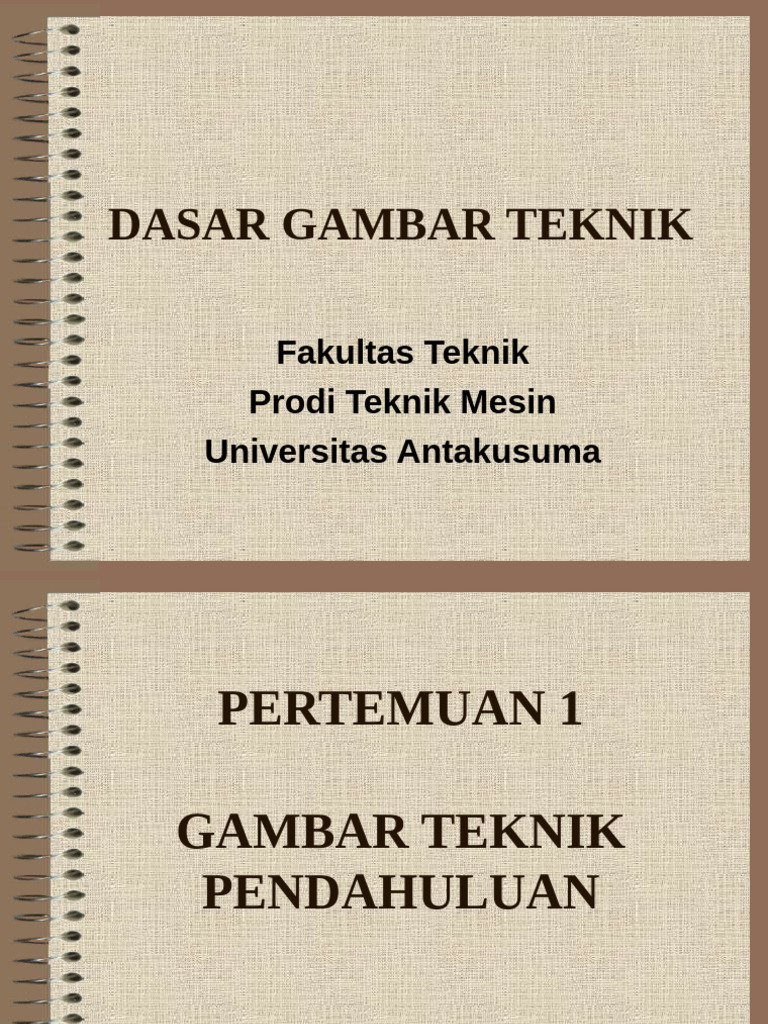 Bahan Ajar Dasar Gambar Teknik | PDF