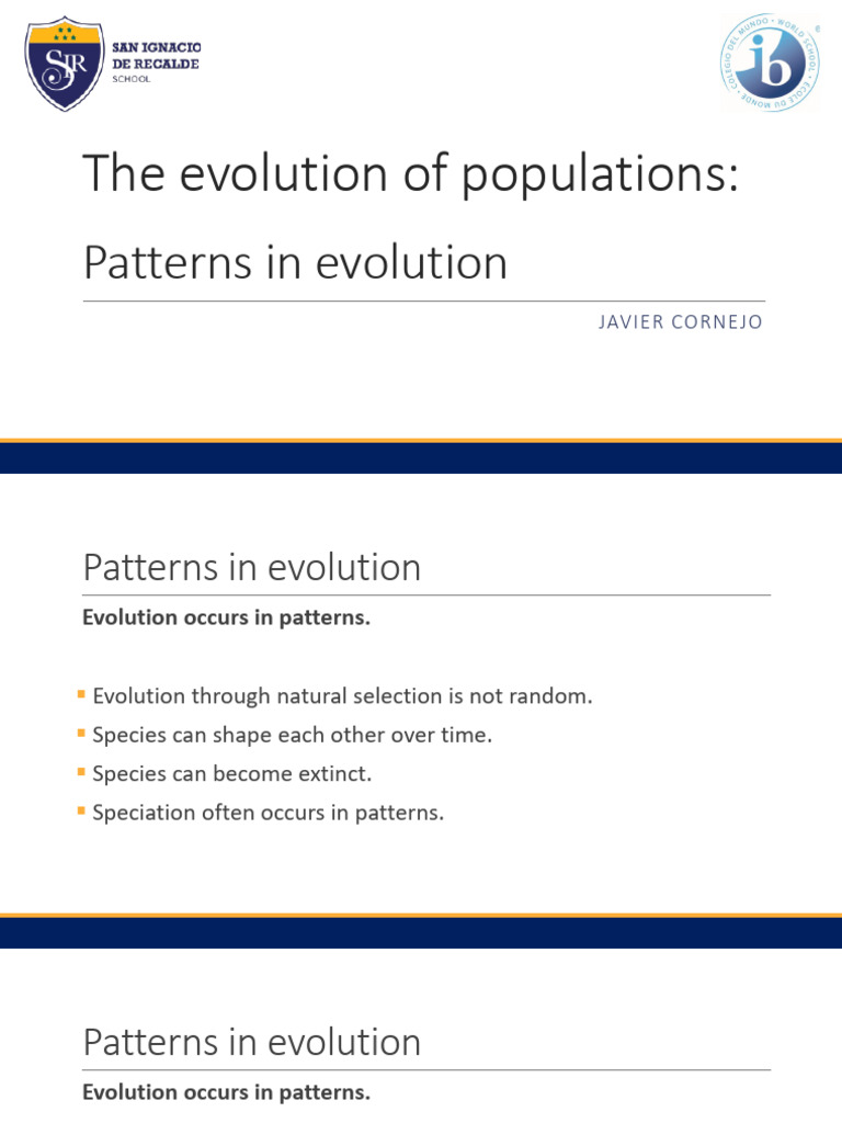 Patterns of Evolution and Natural Selection | PDF | Evolution | Extinction