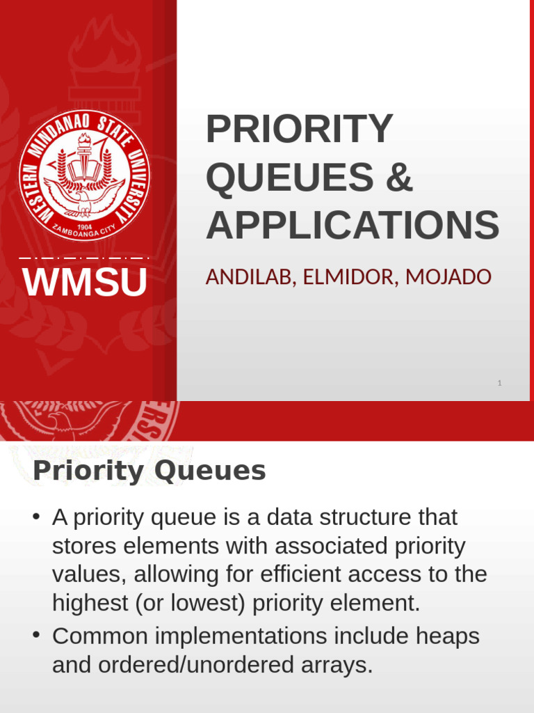 Applications of Priority Queues | PDF | Algorithms | Computer Programming