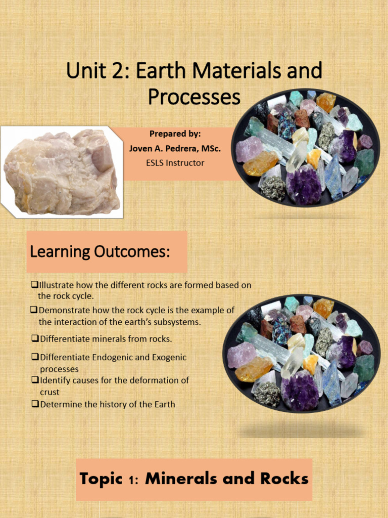 Unit 2 Minerals and Rocks | PDF | Rock (Geology) | Sedimentary Rock