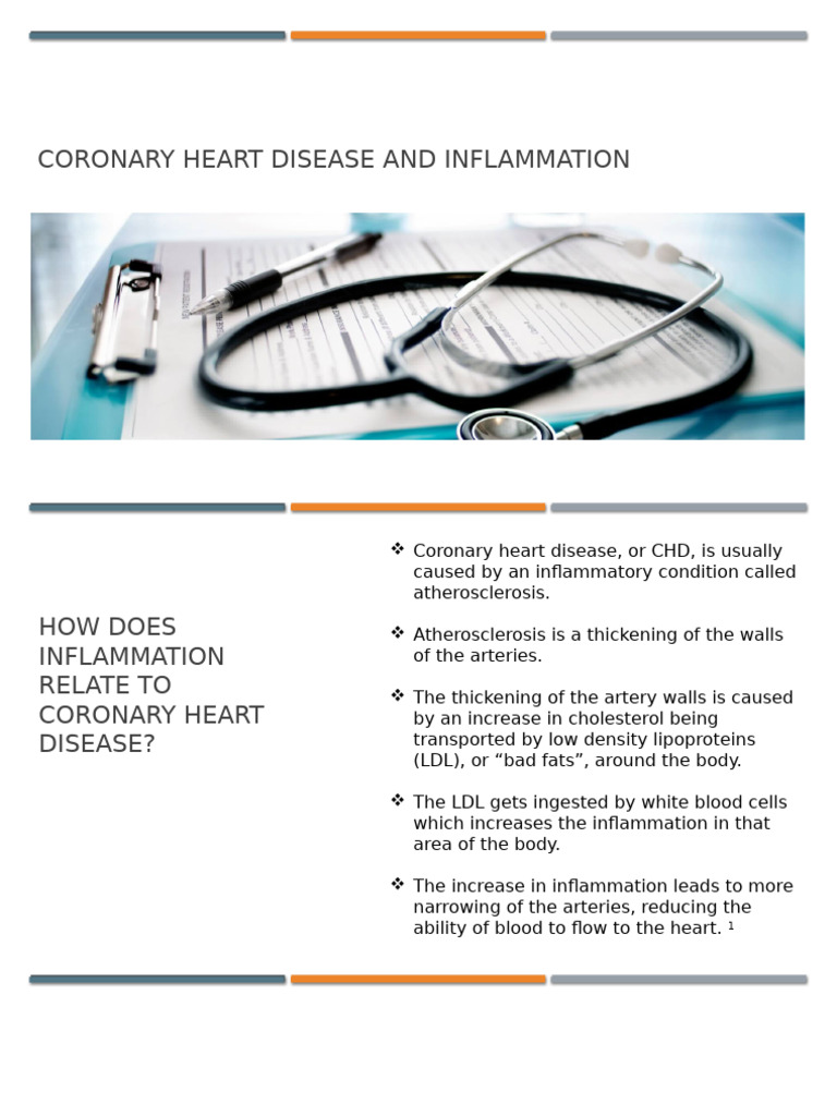 Coronary Heart Disease and Inflammation | PDF