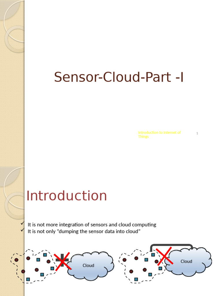 Sensor Cloud in IoT: Overview and Applications | PDF | Wireless Sensor ...