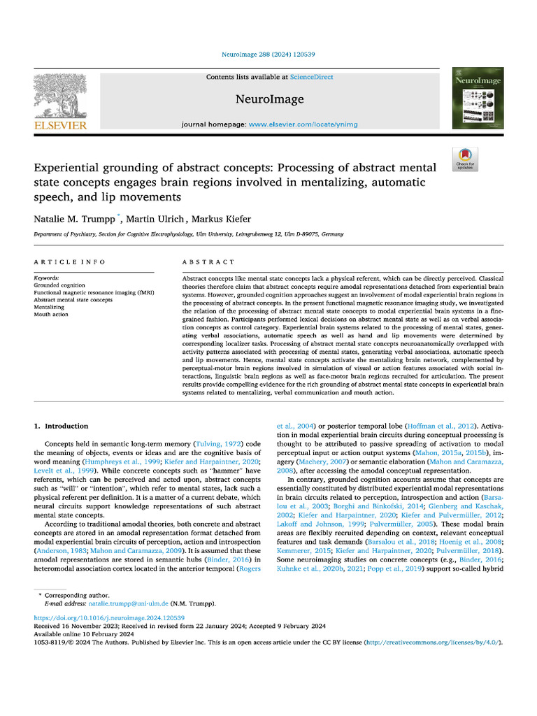 Trumpp Et Al - Experiential Grounding of Abstract Concepts - Processing ...