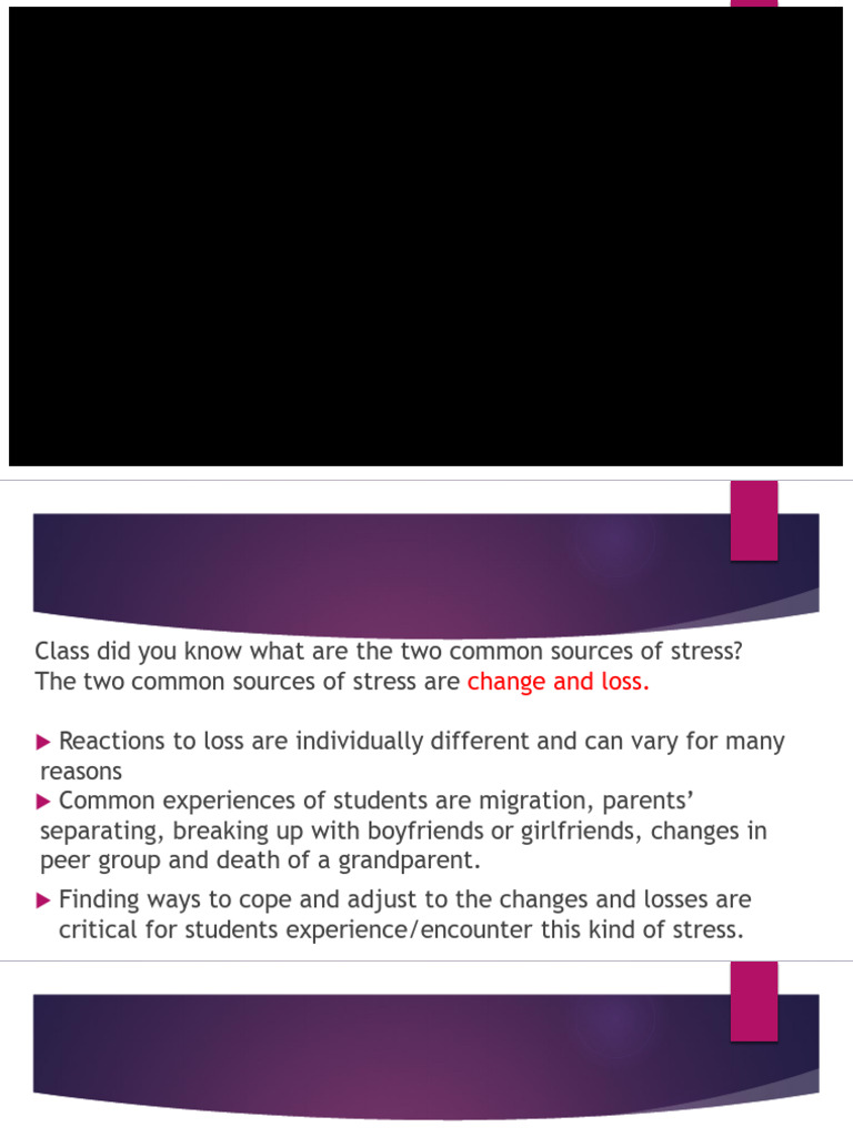 Coping With Stress in The Middle and Late Adolescence | PDF | Stress ...
