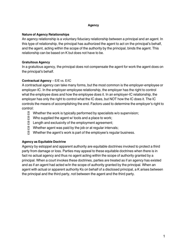 Agency, Partnership, Corp Rule Statements | PDF