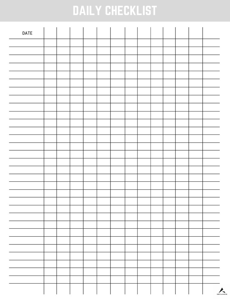 Daily Checklist | PDF