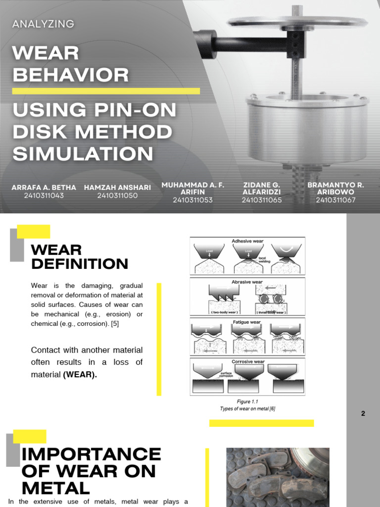 Pin-on-Disk Wear Simulation Analysis | PDF | Wear | Mechanics