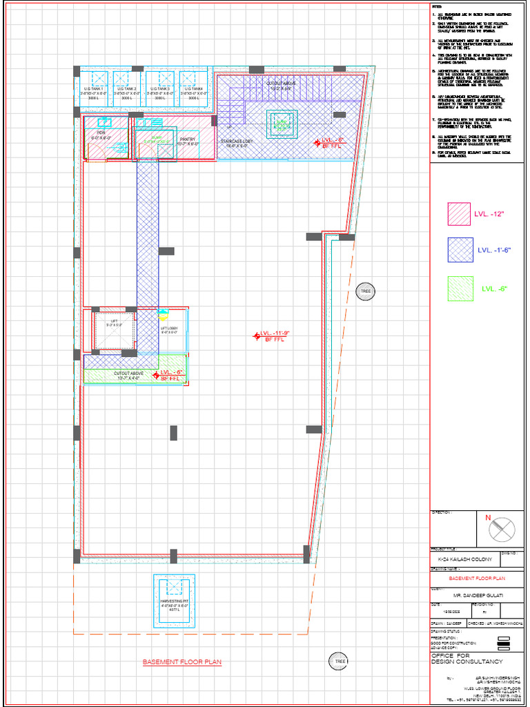 Basement Floor Plan for Construction | PDF | Structural Engineering ...