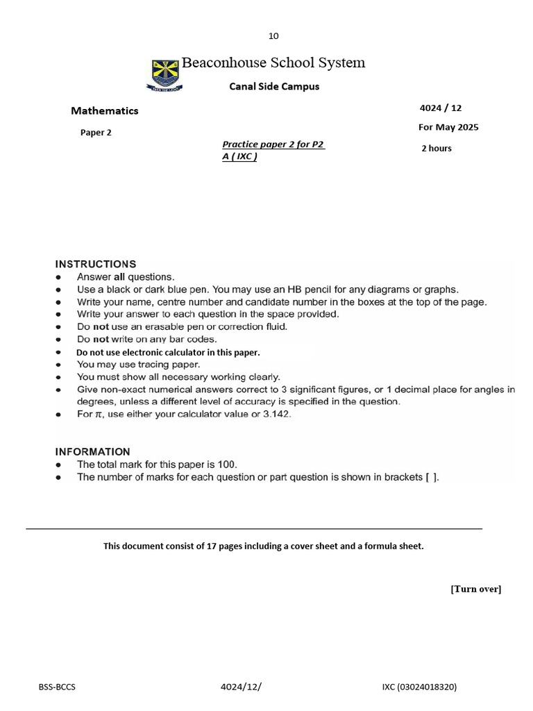 Sample-2 For P2 | PDF | Area | Sphere