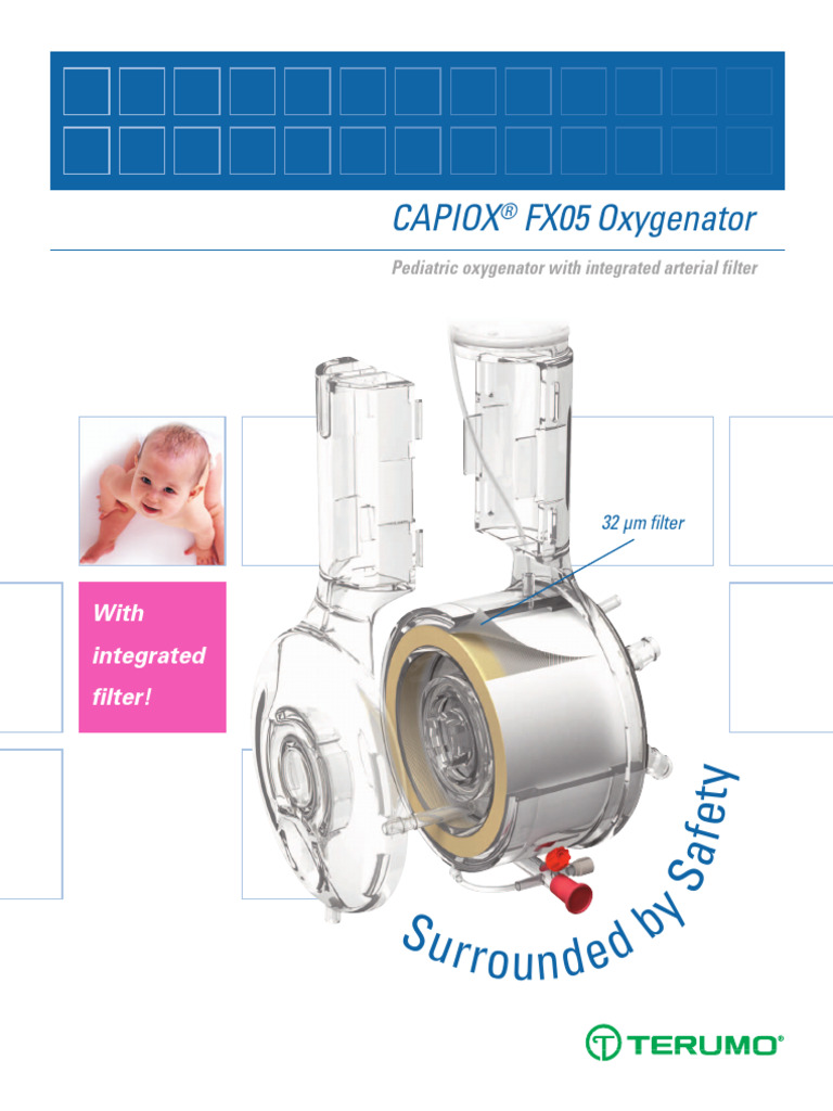 CAPIOX® FX05 Pediatric Oxygenator | PDF | Hemodynamics | Blood