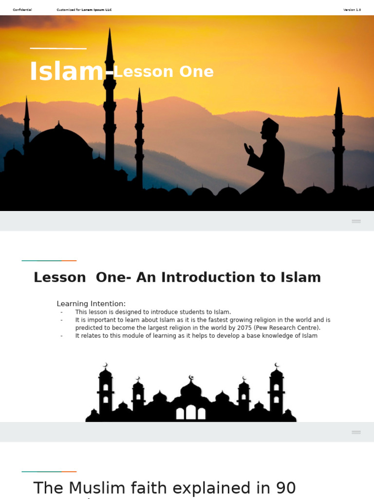 Introduction to Islam: Key Concepts | PDF | Shia Islam | Prophets And ...