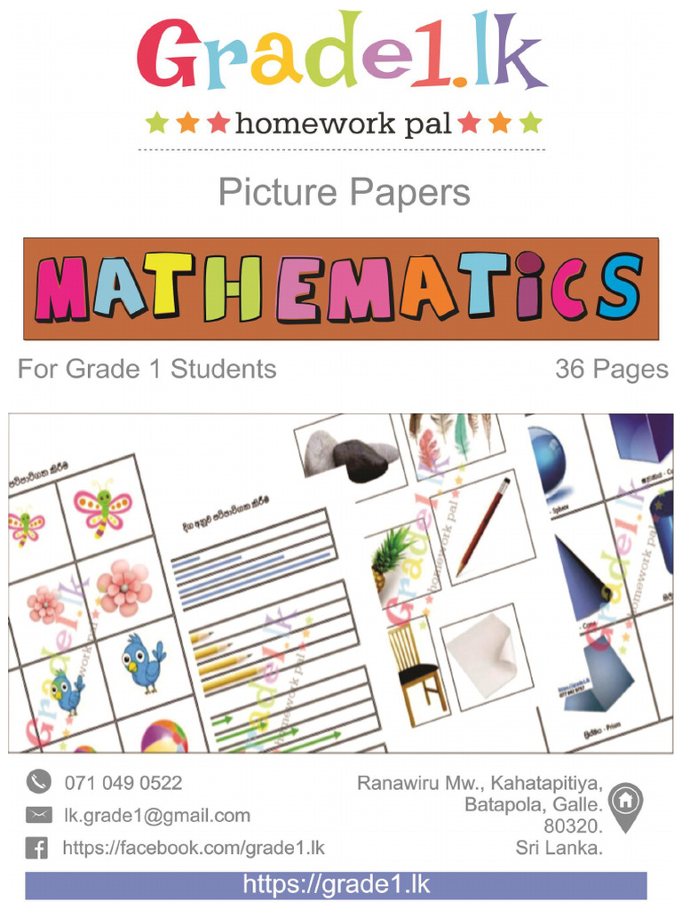 Grade 1 Maths Image Collection | PDF