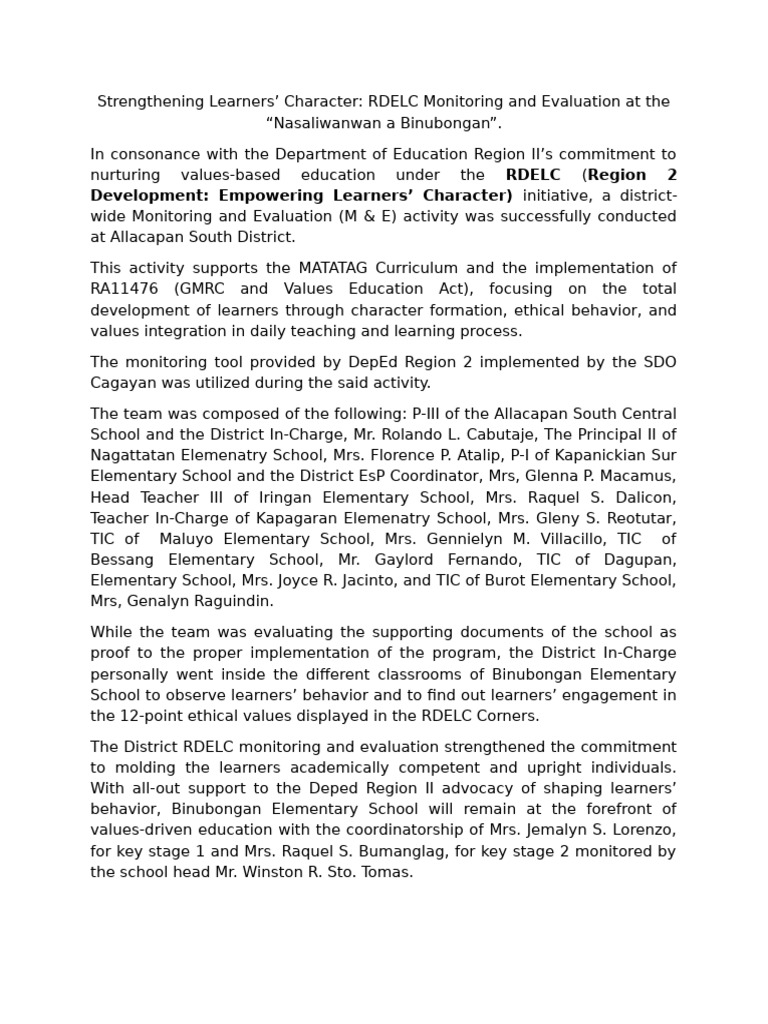 Rdelc Newsletter Report | PDF