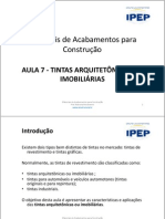 Aula 7 Tintas Arquitetônicas Ou Imobiliárias