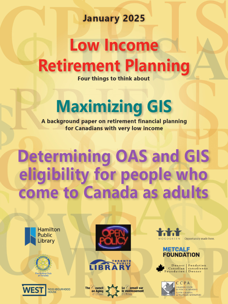 Low Income Maximizing GIS Determining OAS and GIS English Booklet Jan ...