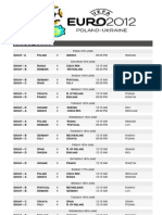 EURO 12 Fixture