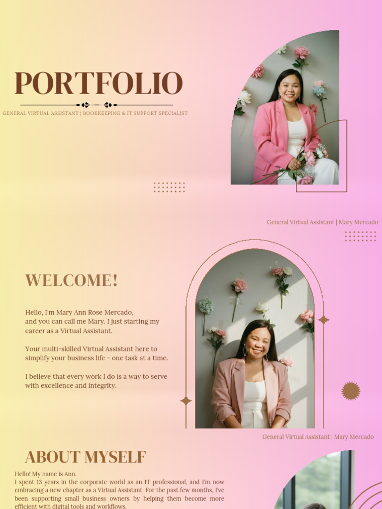 Mary Ann Rose Mercado - Portfolio | PDF | Quick Books | Business
