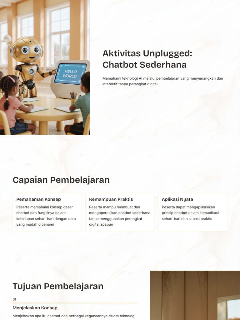 Aktivitas Unplugged: Buat Chatbot Sederhana | PDF
